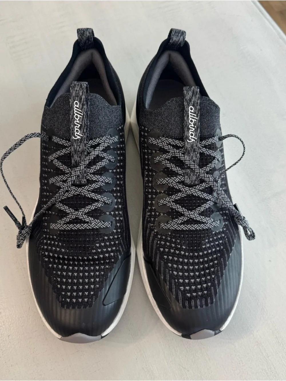 allbirds Men’s Tree Flyer 2 (TF2) Natural Black Lace Up Tennis Shoes Sz 12.5 NIB